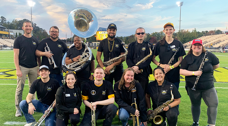 MOAS members at Alumni Band Day