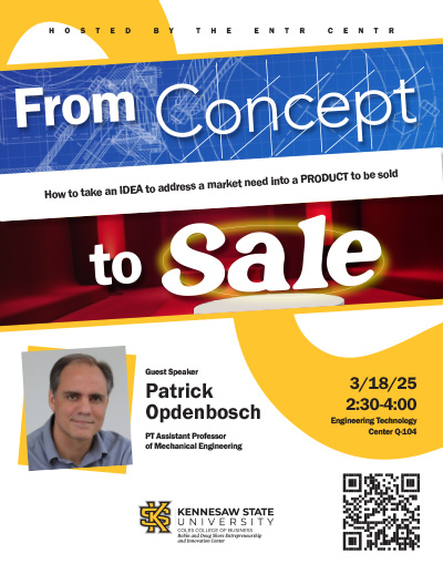 Workshop-Product Development Process-"From Concept to Sale: How to take and idea to address a market need into a product to be sold"