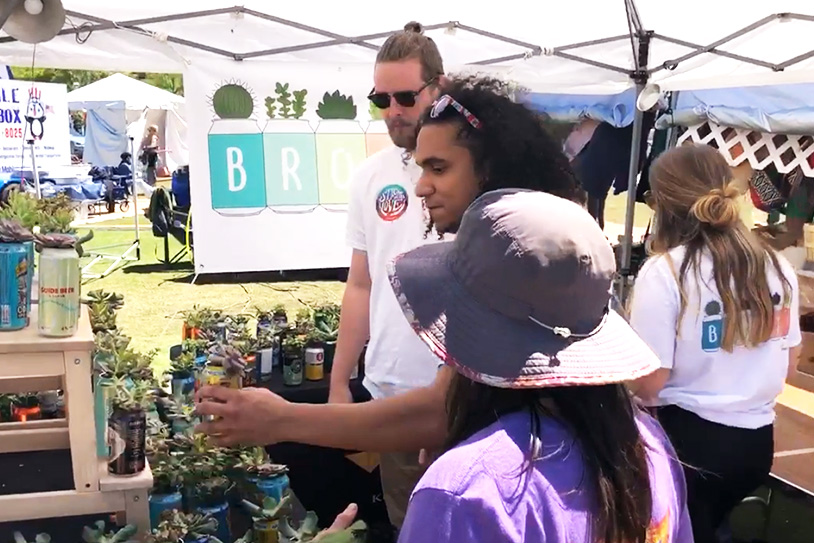 BROOTS Stand at Marietta Farmer's Market