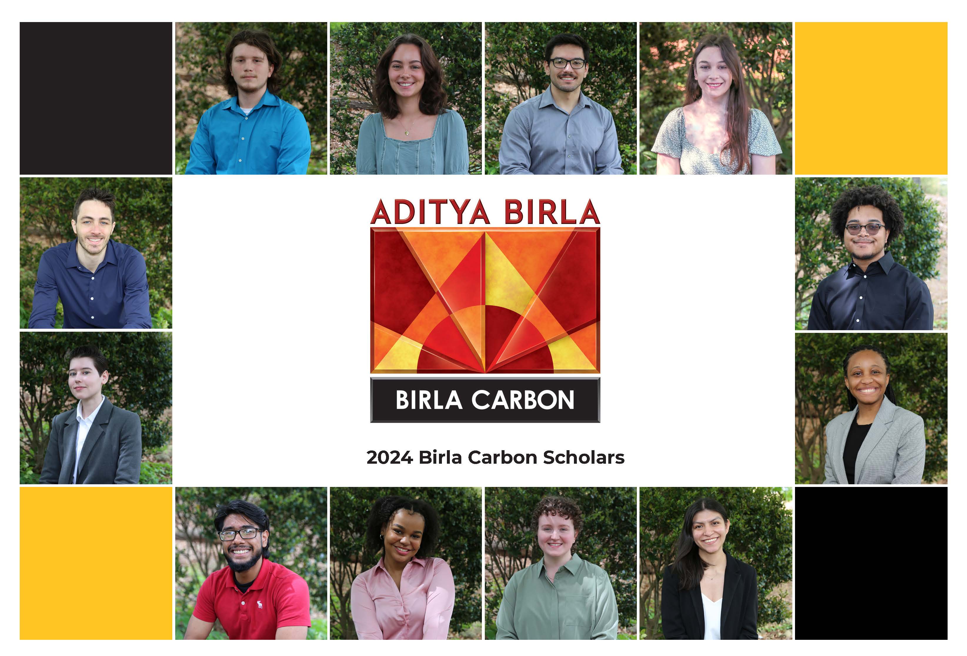 Top row (L to R): Andrew Behrend, Adamina Bilbrey, Jonathan DeMont, Julia Franz; Right column (T to B): Evan Johnson, Ra’Nya Malone; Bottom row (L to R): Siam Sarower, Jayla Melvin, Megan McCabe, Emily Manqueros; Left column (T to B): Michael Williams, Tatiana Sidorova