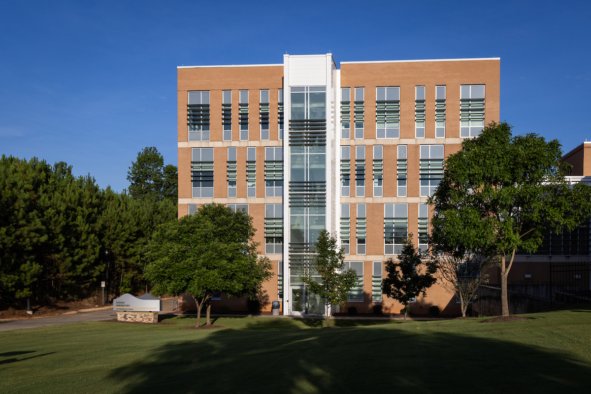 computer and science lab outside