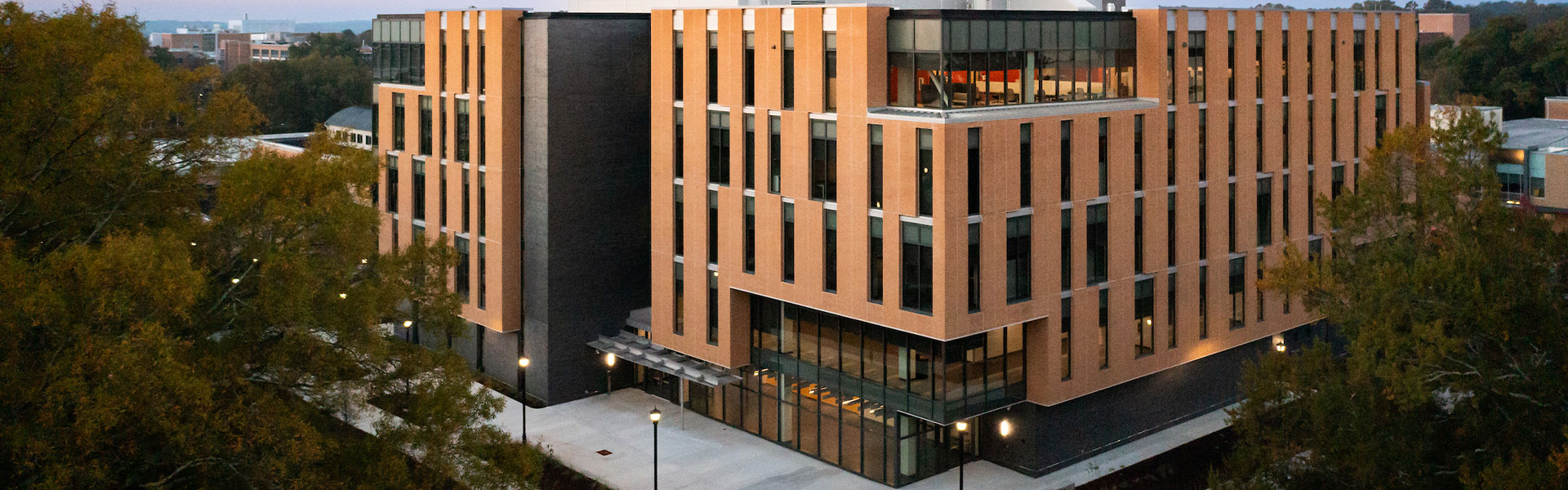 Drone view of Kennesaw Campus Academic Learning Center building.