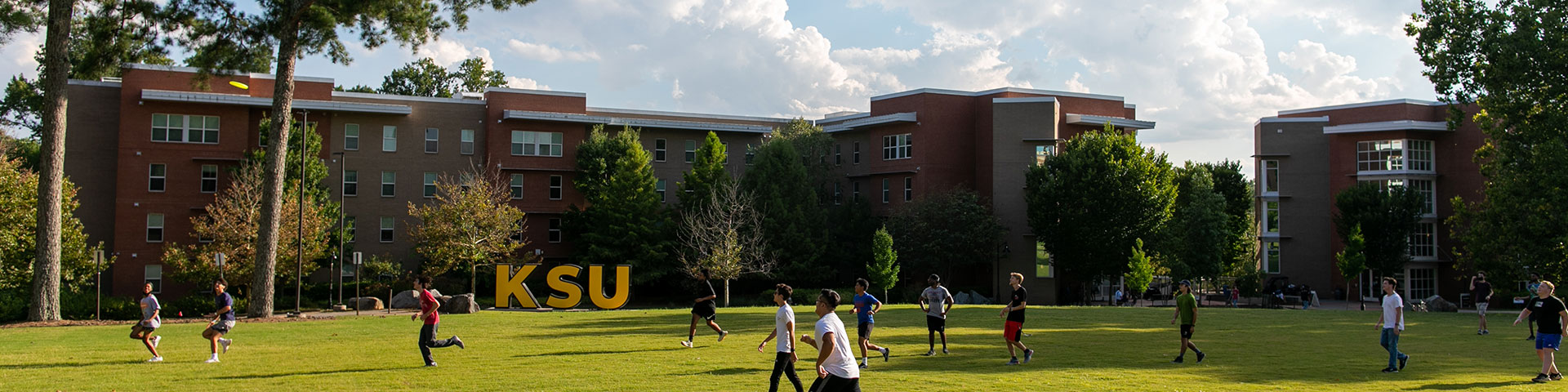 Exterior of Hornet Village and field