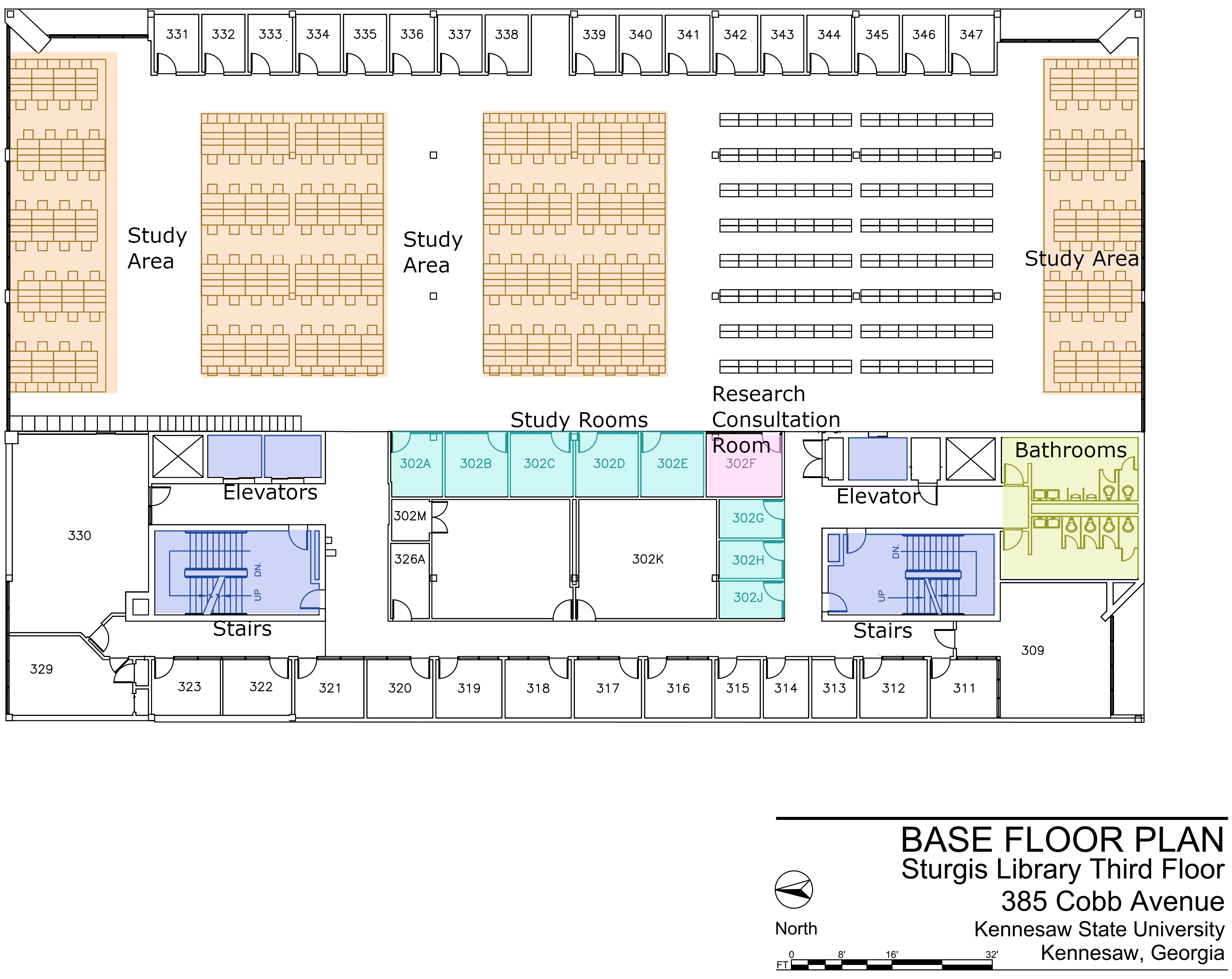 Sturgis third floor map