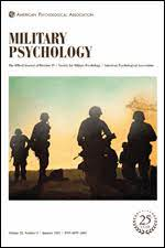 journal cover of military psychology.