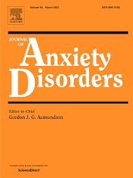 journal cover of journal of anxiety disorders, editor in chief gorden j. g. asmundson.