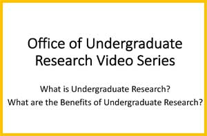 Image of Video two - hat is Undergraduate Research and What are the Benefits?