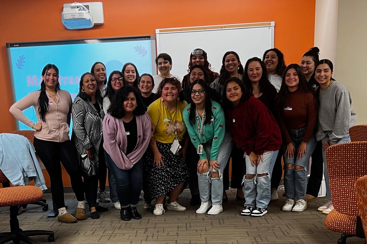 group picture of the latinx teachers.