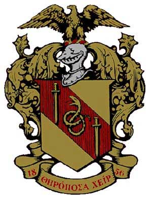 Theta Chi crest.