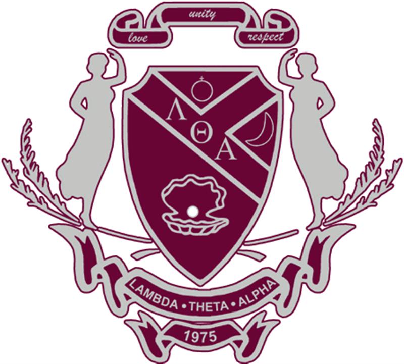 Lambda Theta Alpha crest.