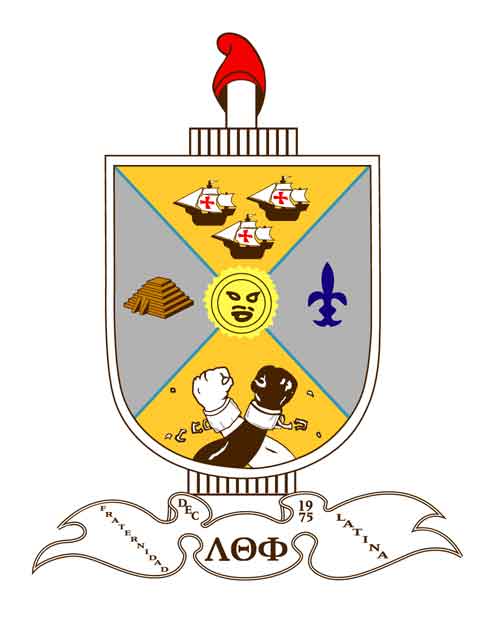 Lambda Theta Phi crest.