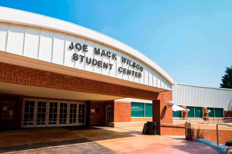 outside view of joe mack. student center