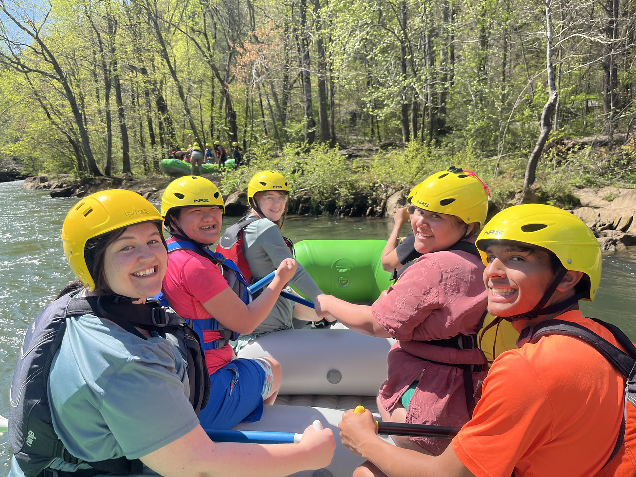 ksu students whitewater rafting