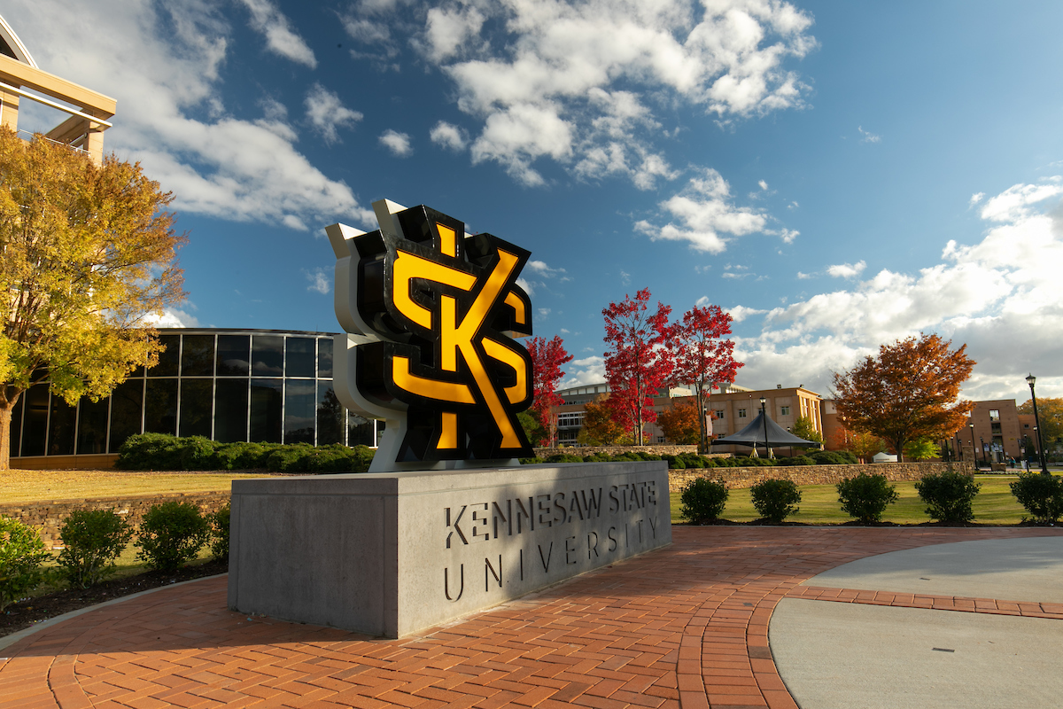 ksu logo on the kennesaw campus