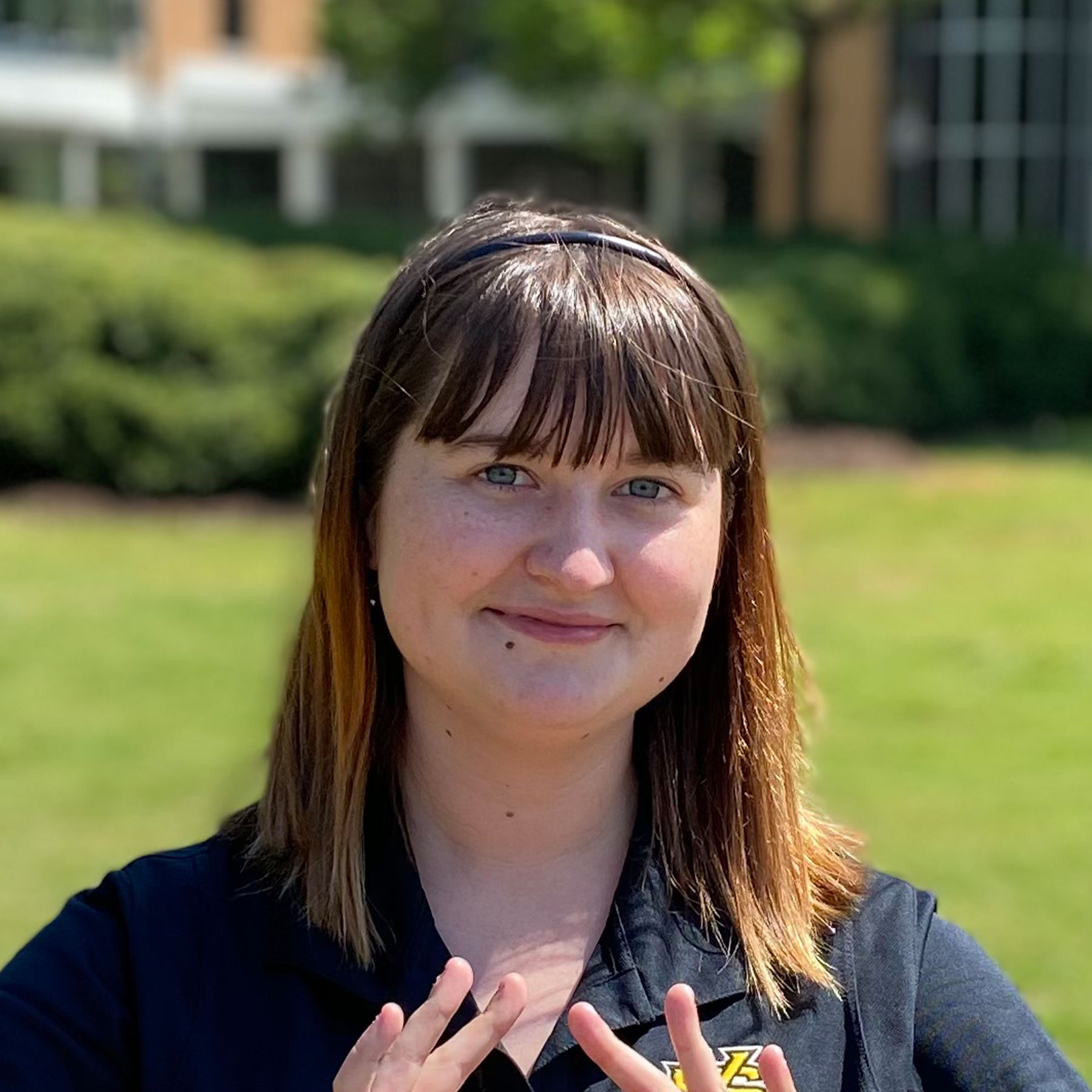 KSU tour guide Abby McGehee