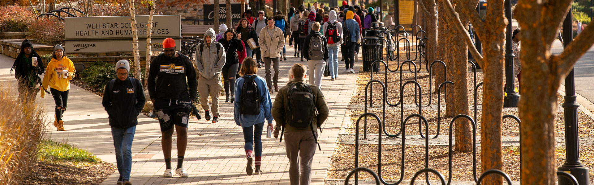 ksu student on campus.